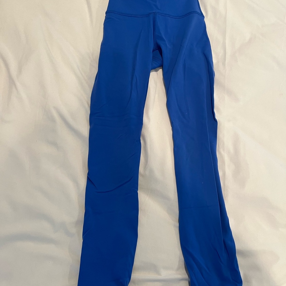 Lululemon Athletica Wunder Train High Rise Tight 25” Blue Leggings Size 0